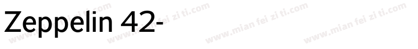 Zeppelin 42字体转换
